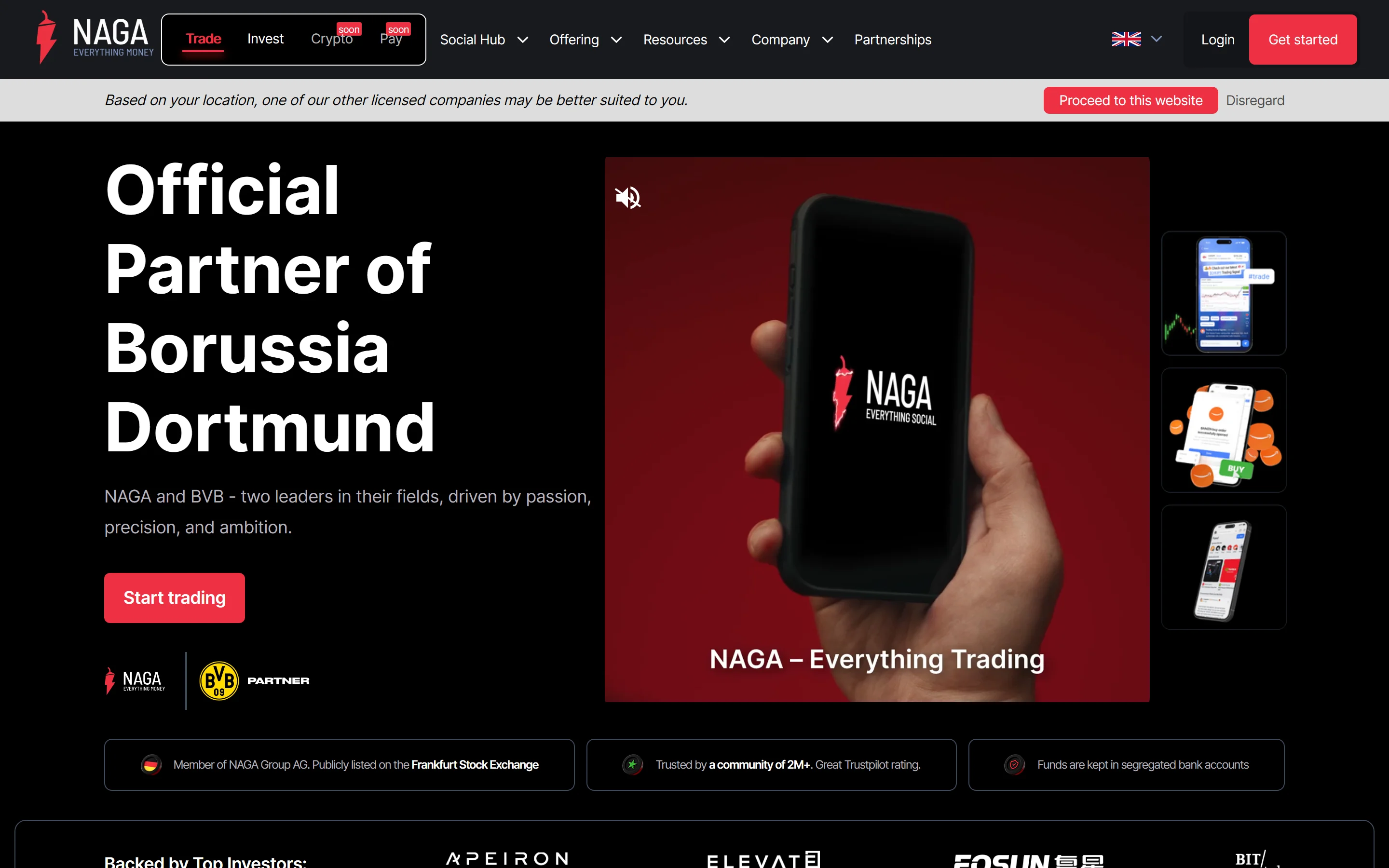 Přehled poplatků a spreadů NAGA